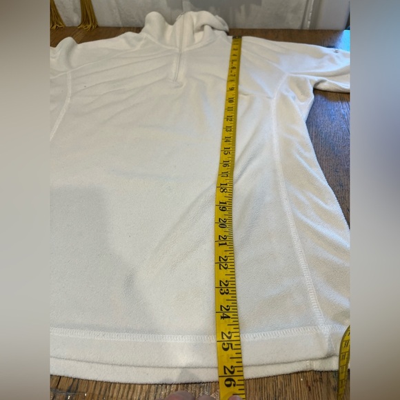COLUMBIA – Off-White Fleece Pullover M - Picture 4 of 8